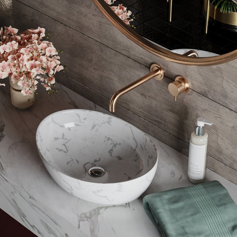 Умывальник Roxen Bocar marble 570125-M